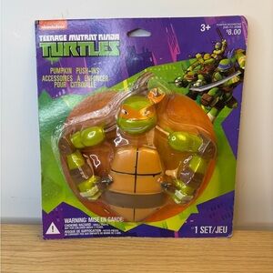 Nickelodeon TMNT Michelangelo Pumpkin Push-Ins Halloween Decor Kit 2014 New